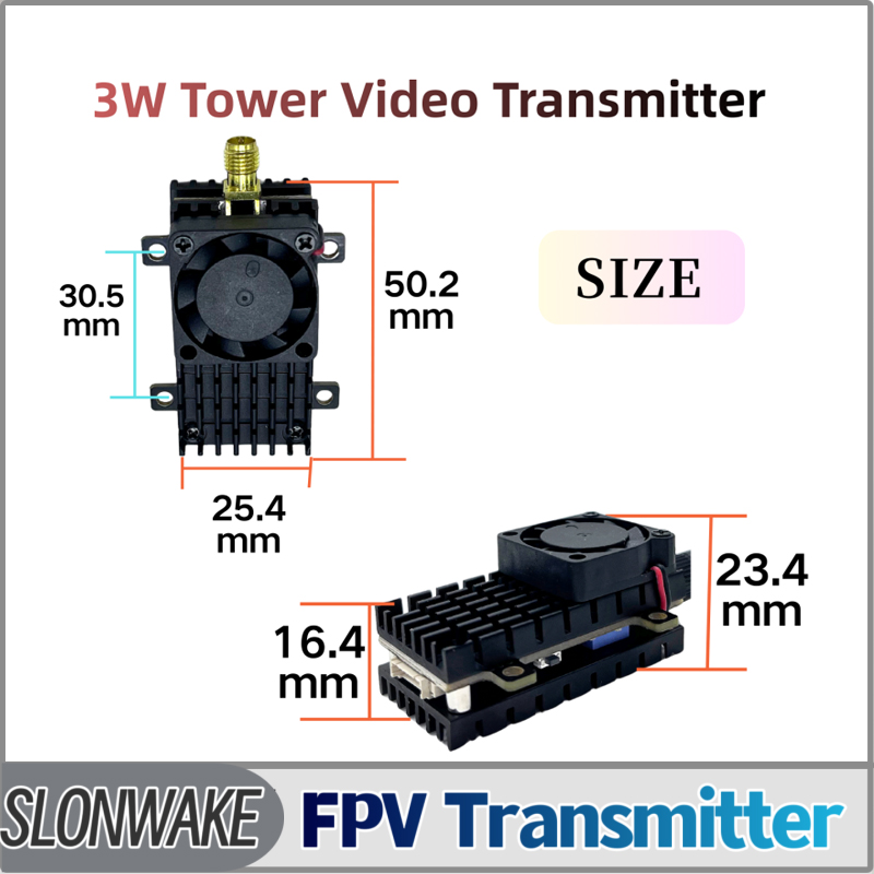 Drone Transmitter - SLONWAKE 5,8G 3000mW Simulation VTX FPV